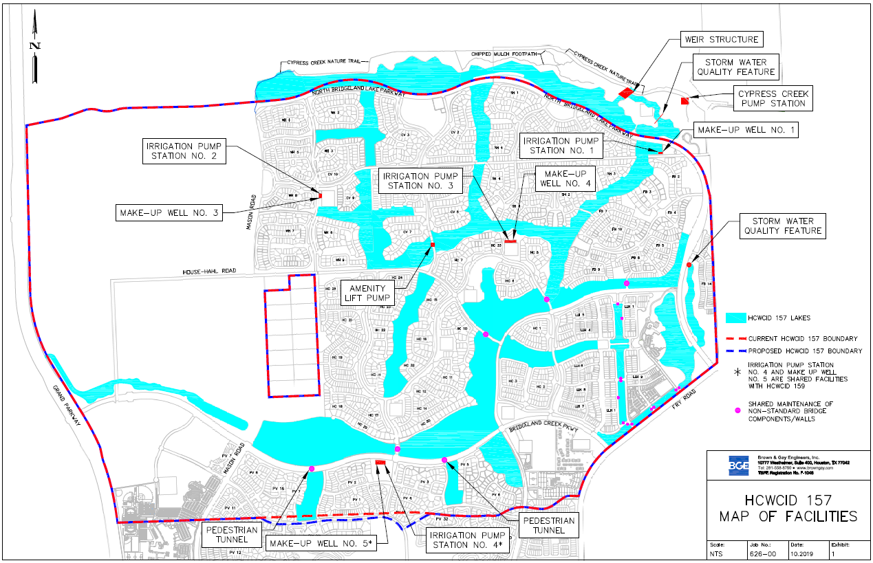 District Map Harris County Water Control & Improvement District No. 157
